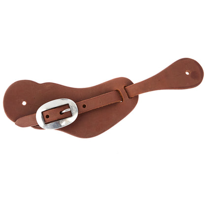 WD-CSSO Mayatex men's oiled brown leather cowboy spur strap with silver buckle on Tampa Home & Garden Store