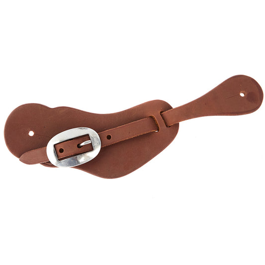 WD-CSSO Mayatex men's oiled brown leather cowboy spur strap with silver buckle on Tampa Home & Garden Store