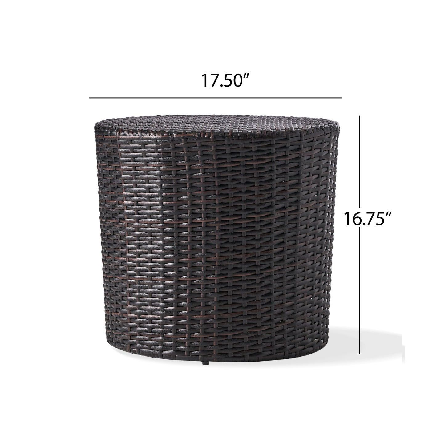 Kingstown Barrel and Outdoor Wicker Side Table