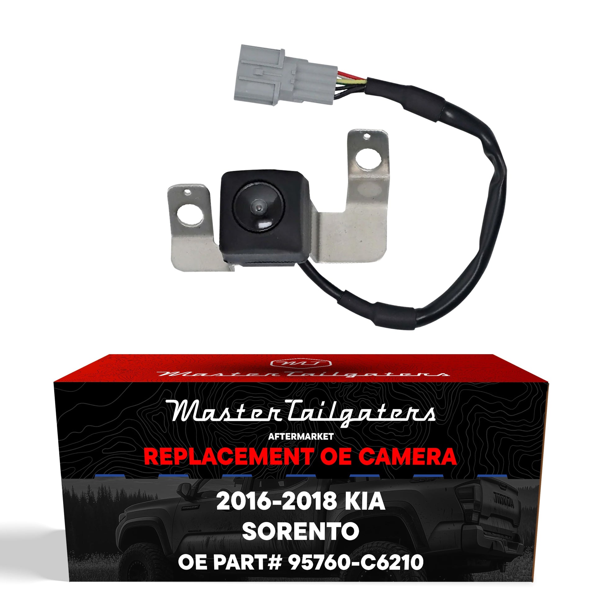 Kia Sorento backup camera 2016-2018 by Master Tailgaters with connector and wiring harness on Tampa Home & Garden Store
