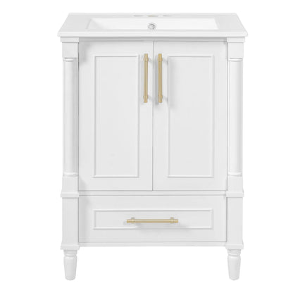 Bathroom Vanity With Ornate French Cylinder Legs