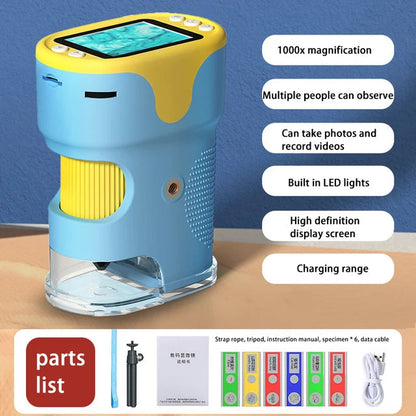 Pocket microscope blue and yellow LED display with 1000x magnification VIP Digital Presence on Tampa Home & Garden Store