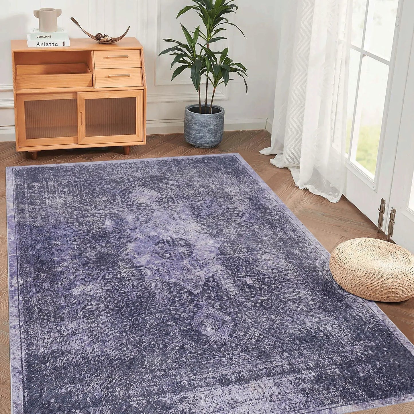 Maval Washable Area Rug and Everyday Durable