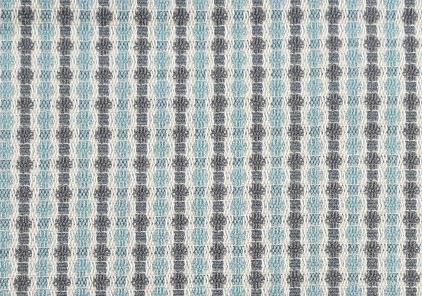 Square decorative throw pillow with teal and navy diamond lattice pattern, insert included on Tampa Home & Garden Store