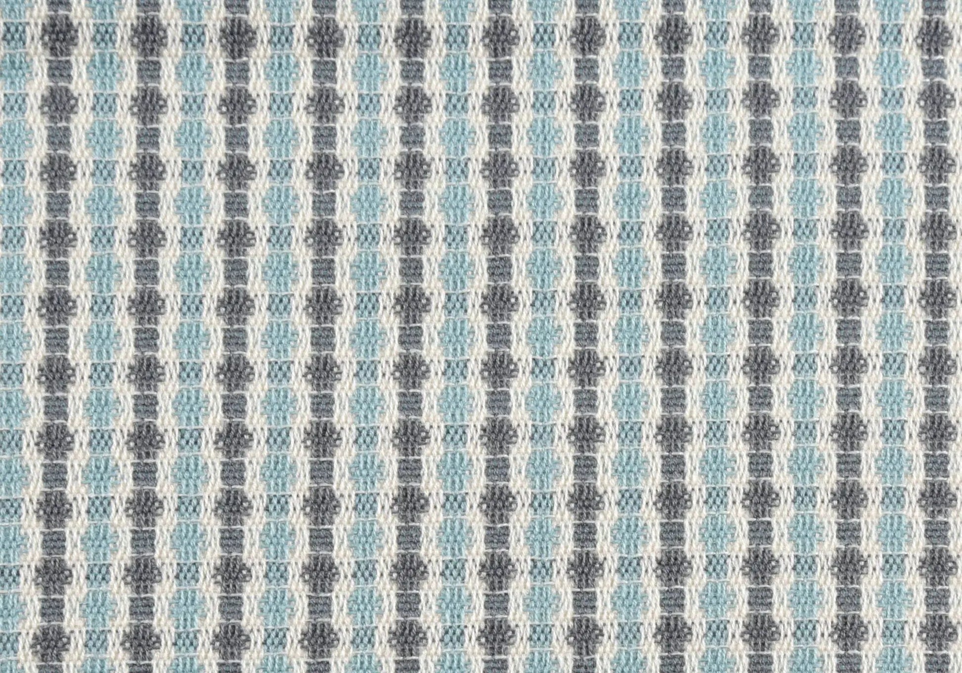 Square decorative throw pillow with teal and navy diamond lattice pattern, insert included on Tampa Home & Garden Store