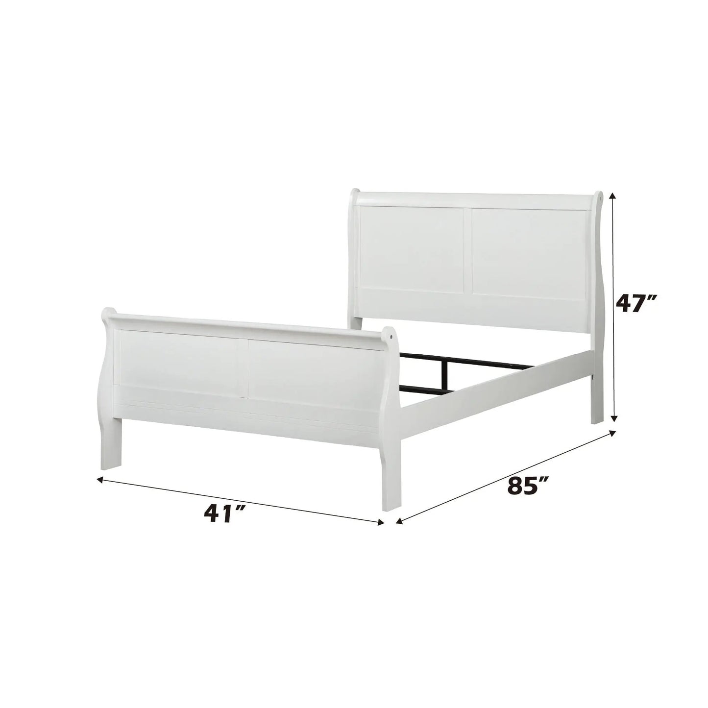 Louis Philippe Sleigh Style Bed Timeless Finish