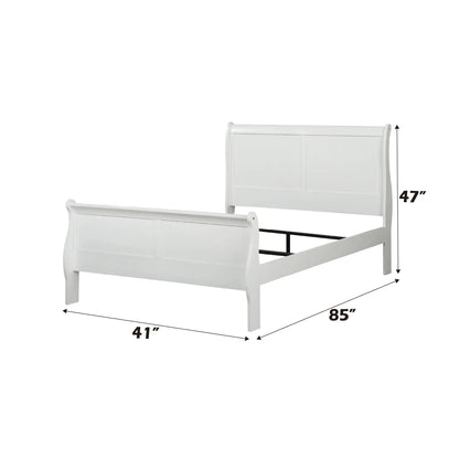 Louis Philippe Sleigh Style Bed Timeless Finish