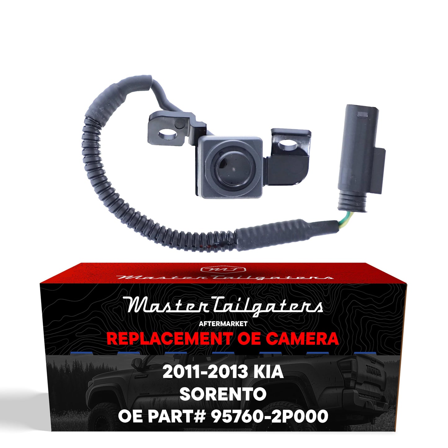 Kia Sorento 2011-2013 OEM replacement backup camera by Master Tailgaters with wiring harness on Tampa Home & Garden Store