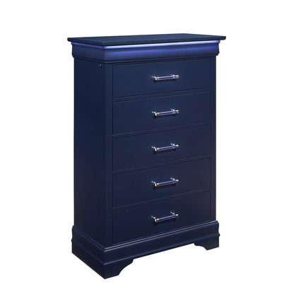 Charleston 5 Piece Bedroom Set With LED Headboard