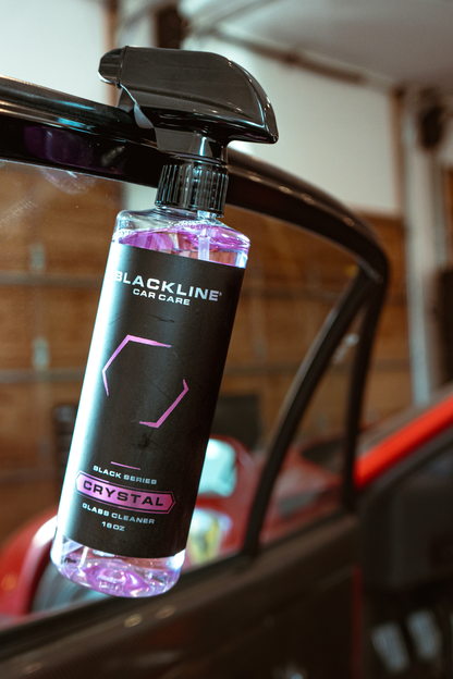 BLACKLINE Crystal Glass Cleaner spray bottle with purple liquid, vehicle glass cleaner on Tampa Home & Garden Store