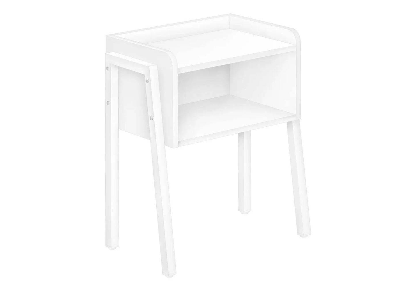 Accent Side Table, Reclaimed Wood Look, 2-Tier