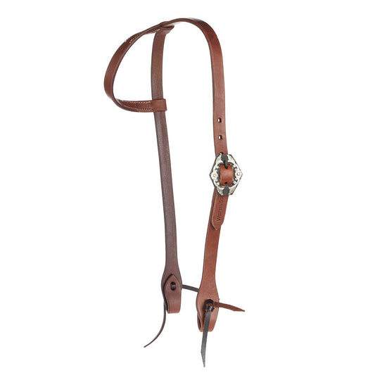 Headstall WD-SEHO-27 oil harness leather floral diamond single buckle single-ear Mayatex on Tampa Home & Garden Store