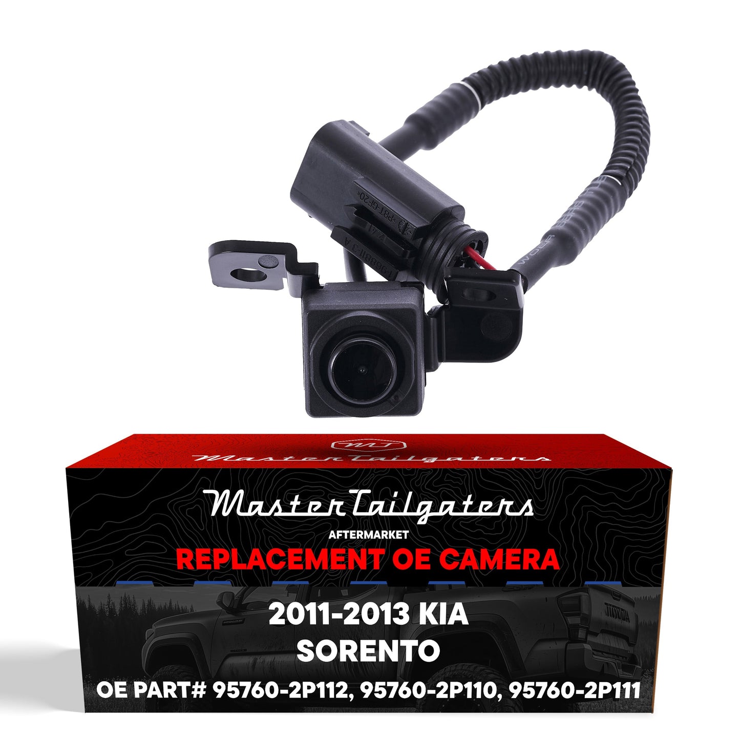 Backup camera for 2011-2013 Kia Sorento with OEM replacement wiring harness by Master Tailgaters on Tampa Home & Garden Store