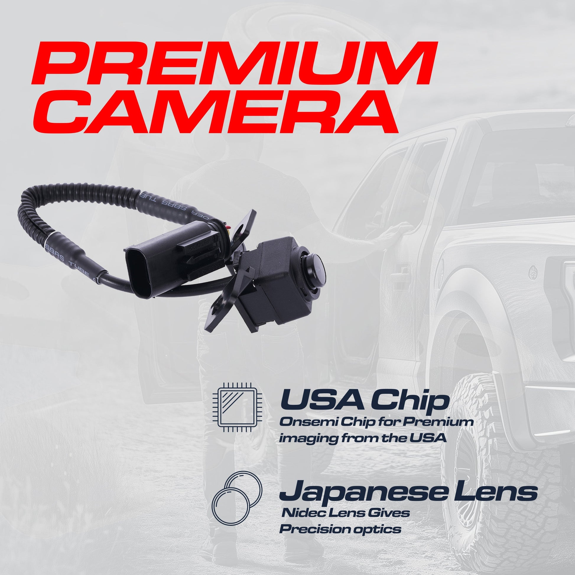 Kia Sorento OEM backup camera 2011-2013 by Master Tailgaters, parking-line, black housing on Tampa Home & Garden Store