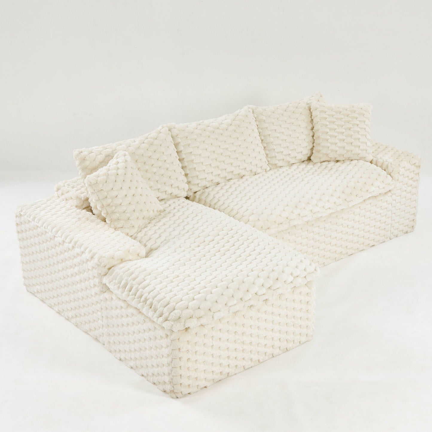 Modular Convertible Sofa and Twin Chaise Lounge
