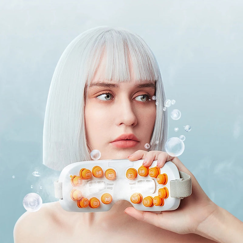 New Arrival Dry Eye Massage And Heating Steam Eye Massage Equipment Vibration Electric Eye Steam Massager - Tampa Home & Garden Store