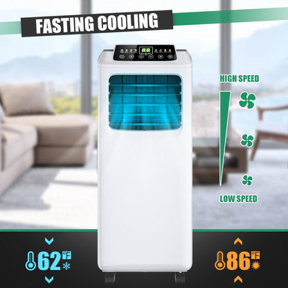 Aire acondicionado portátil de 9,000 BTU con control remoto