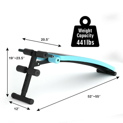 Folding Weight Bench Adjustable Sit-up Board Workout Slant Bench