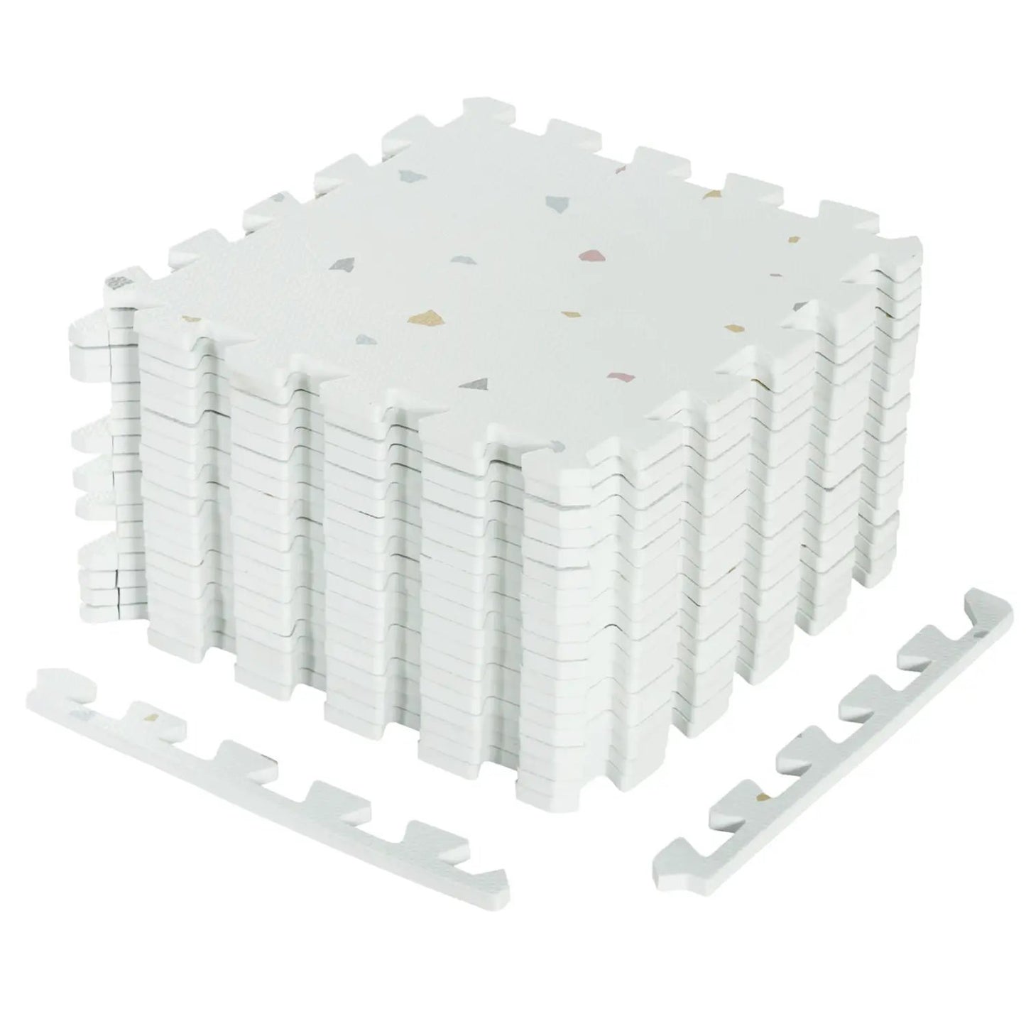 Interlocking Foam Tiles 18 Piece Set Light Gray