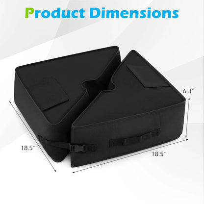 18.5 Inch Square Umbrella Base Weight with Fabric