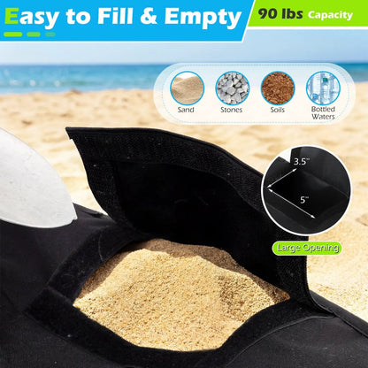 18.5 Inch Square Umbrella Base Weight with Fabric