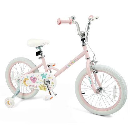 Kids Bike 12 To 18 Inch With Training Wheels Pink