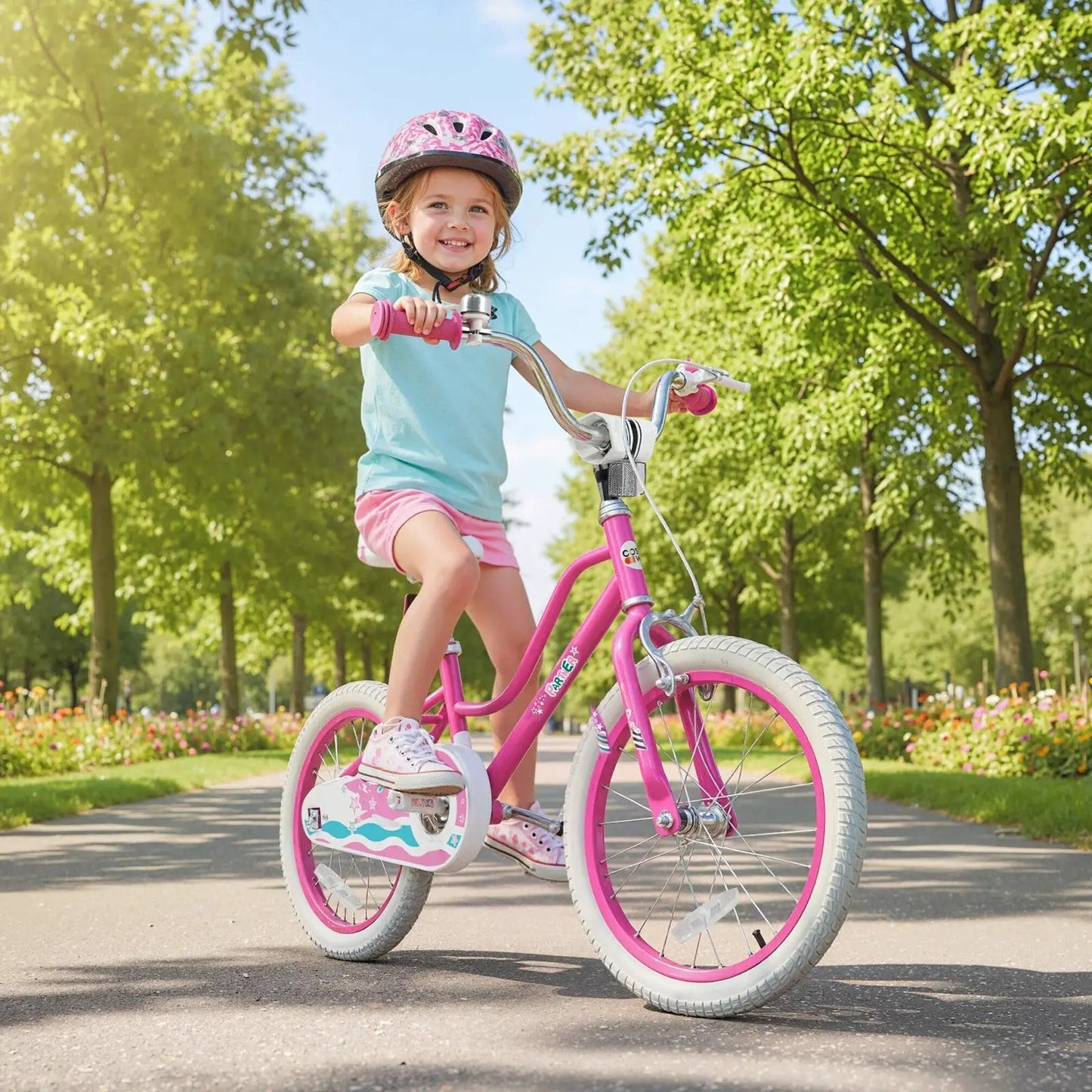 Kids Bike 12-18 Inch with Training Wheels Pink