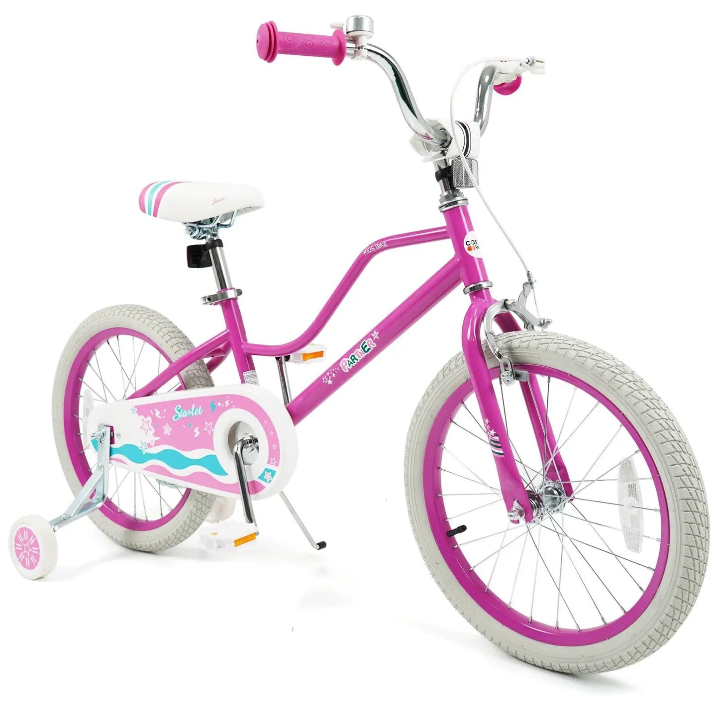 Kids Bike 12-18 Inch with Training Wheels Pink