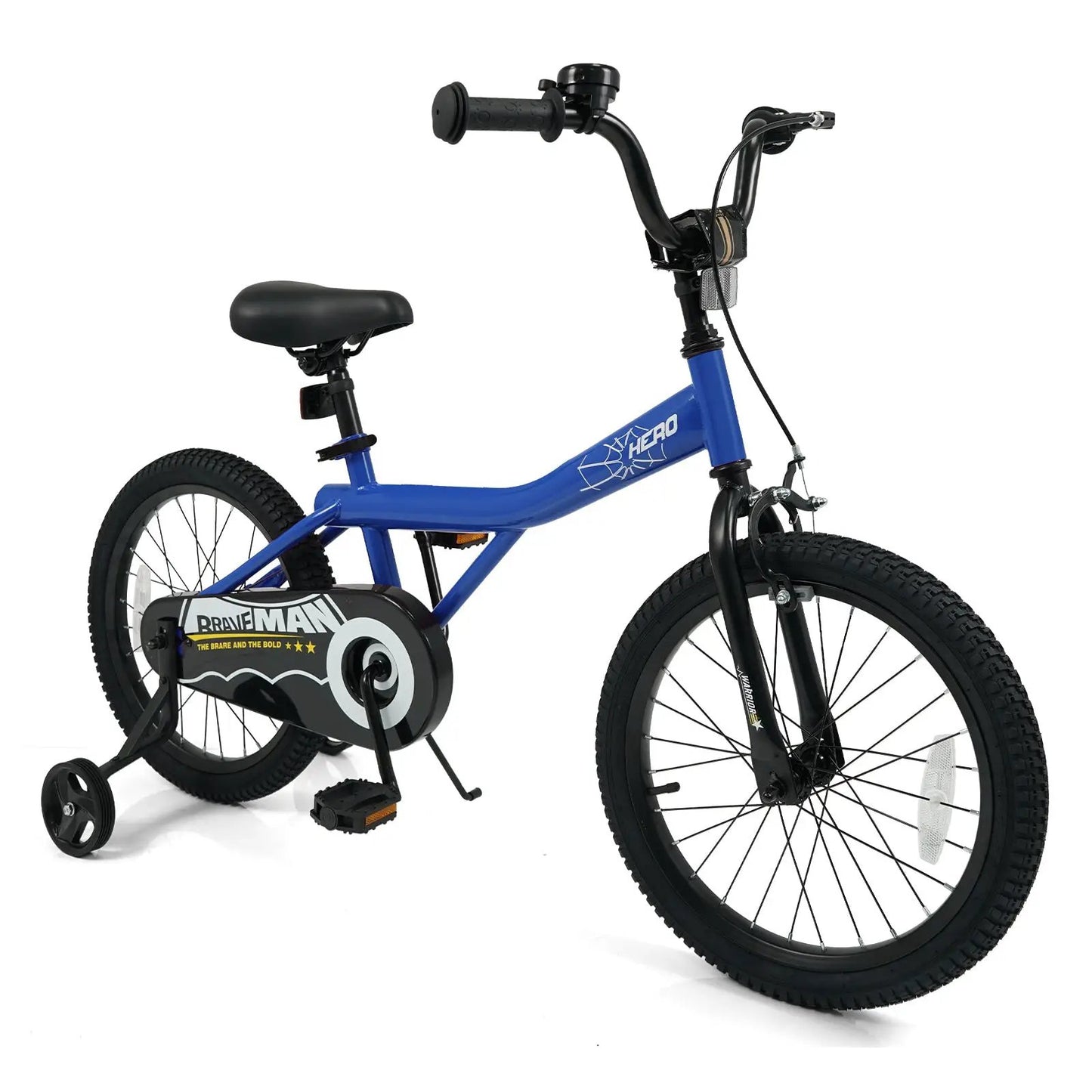 Kids 14-Inch Bike With Training Wheels Navy