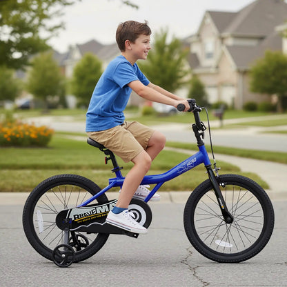 Kids 14-Inch Bike With Training Wheels Navy