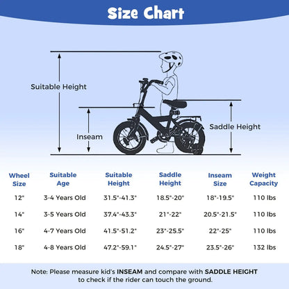 Kids 14-Inch Bike With Training Wheels Navy