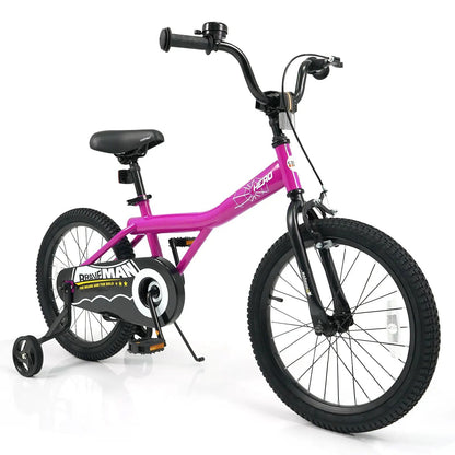 Kids Bike 14-Inch with Training Wheels Pink