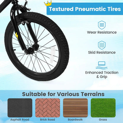 18-Inch Kids Bike With Training Wheels 4-8