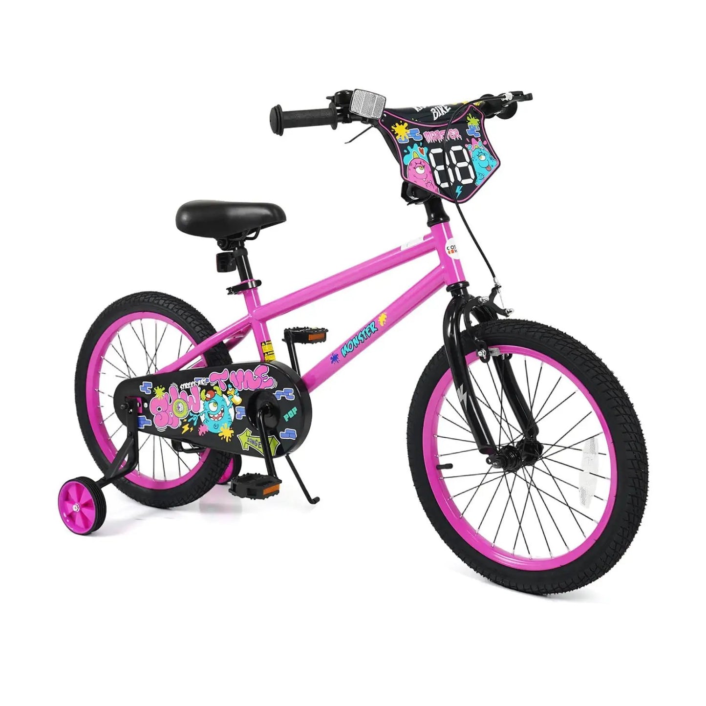 Kids Bike with Training Wheels 12 to 18 Inch Pink