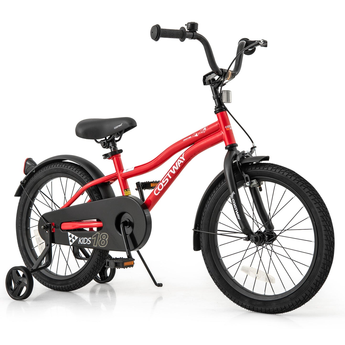 12 Inch Kids Bike Adjustable Bicycle with Reflectors and Bell for 3-4 Years Old