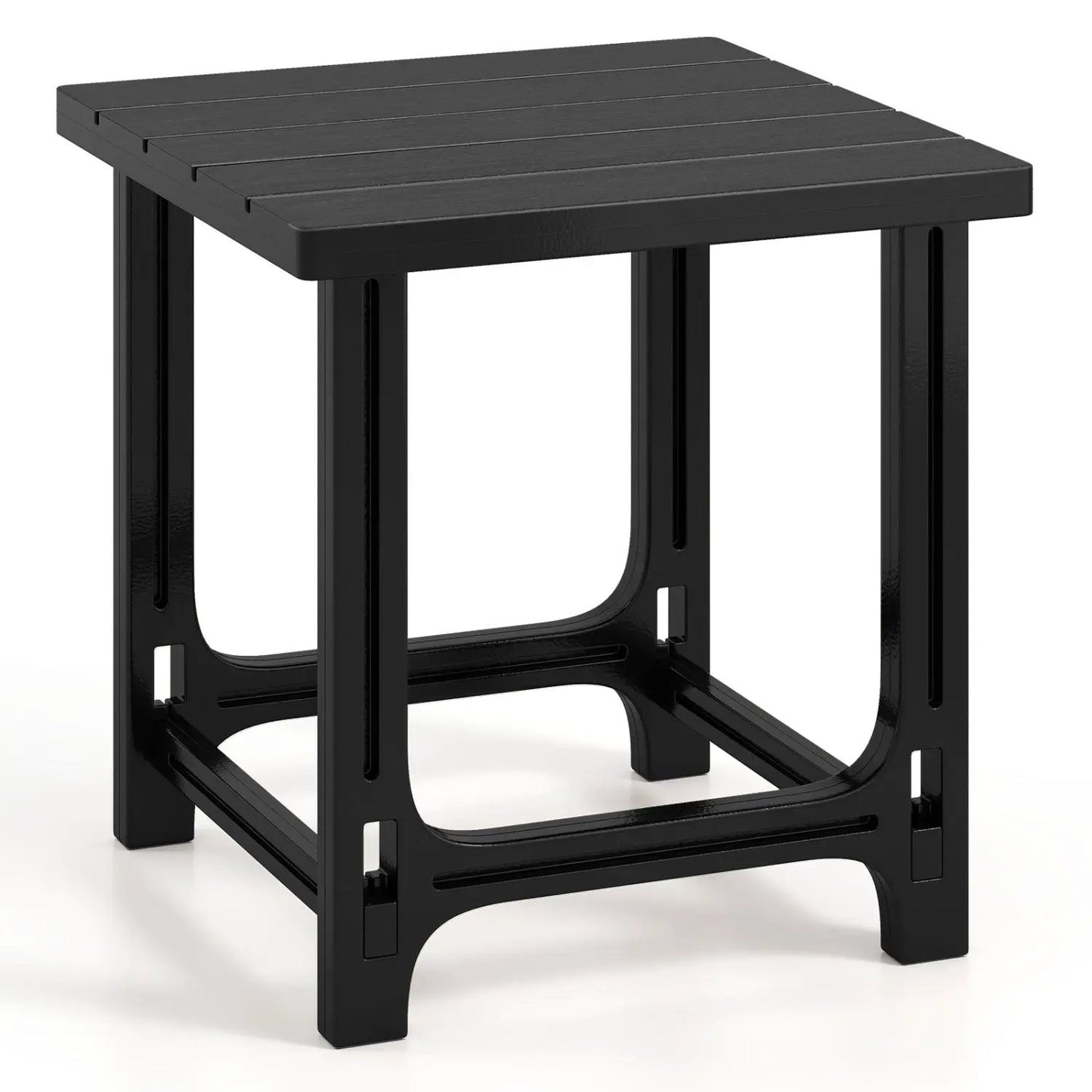 Adirondack Side Table with Slatted HDPE Surface
