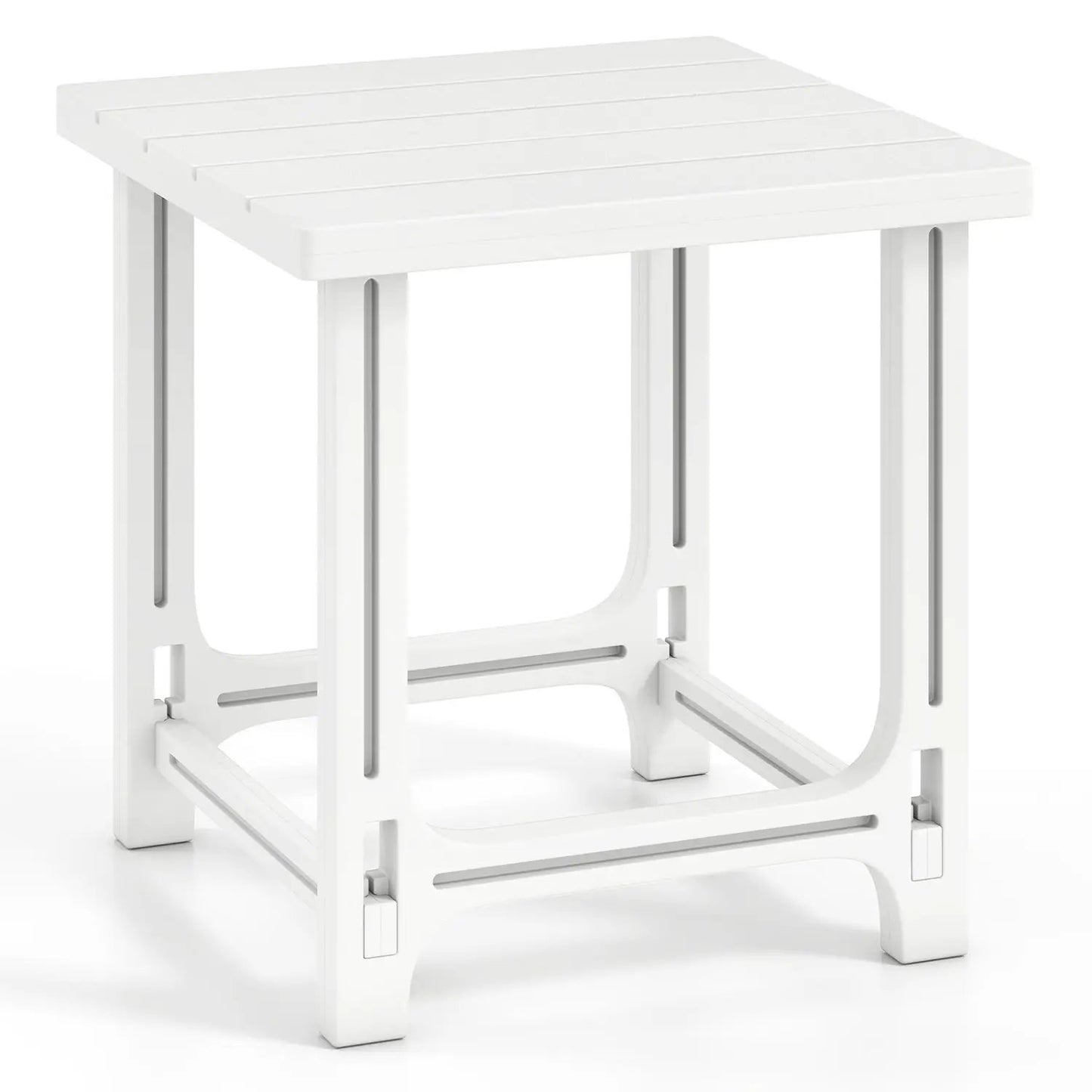 Adirondack Side Table with Slatted HDPE Surface