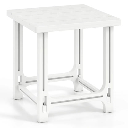Adirondack Side Table with Slatted HDPE Surface