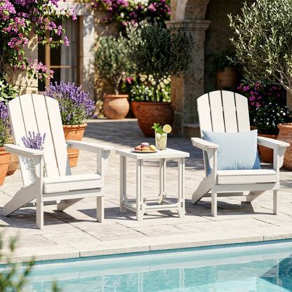 Adirondack Side Table with Slatted HDPE Surface