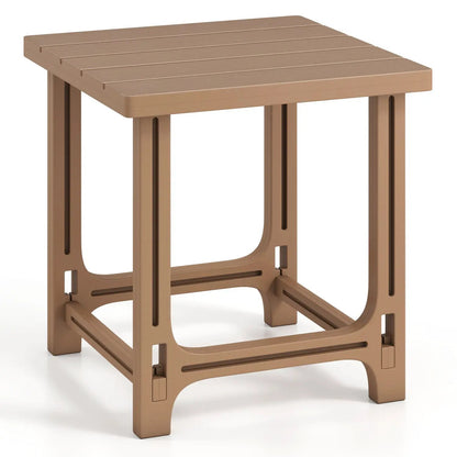 Adirondack Side Table with Slatted HDPE Surface