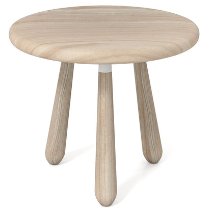 18 Inch Outdoor Mahogany Wood Side Table with Thickened Board