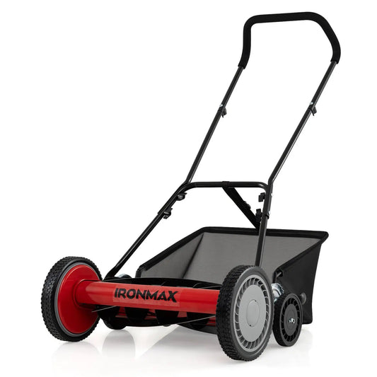 18 Inch Push Reel Lawn Mower with 4 Position