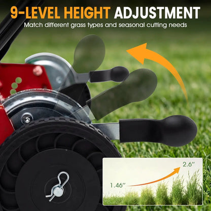 18 Inch Push Reel Lawn Mower with 4 Position