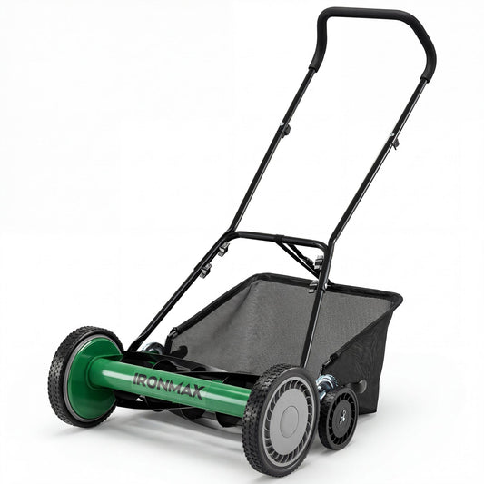 18 Inch Push Reel Lawn Mower with 4 Position