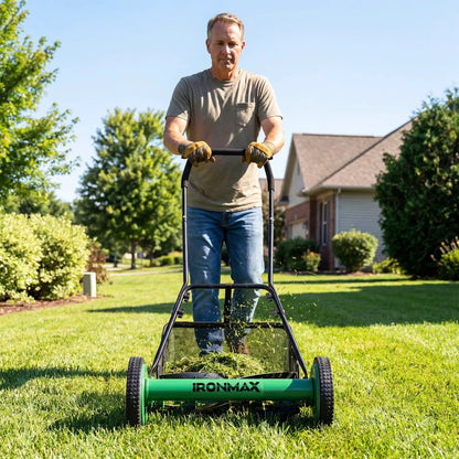 18 Inch Push Reel Lawn Mower with 4 Position