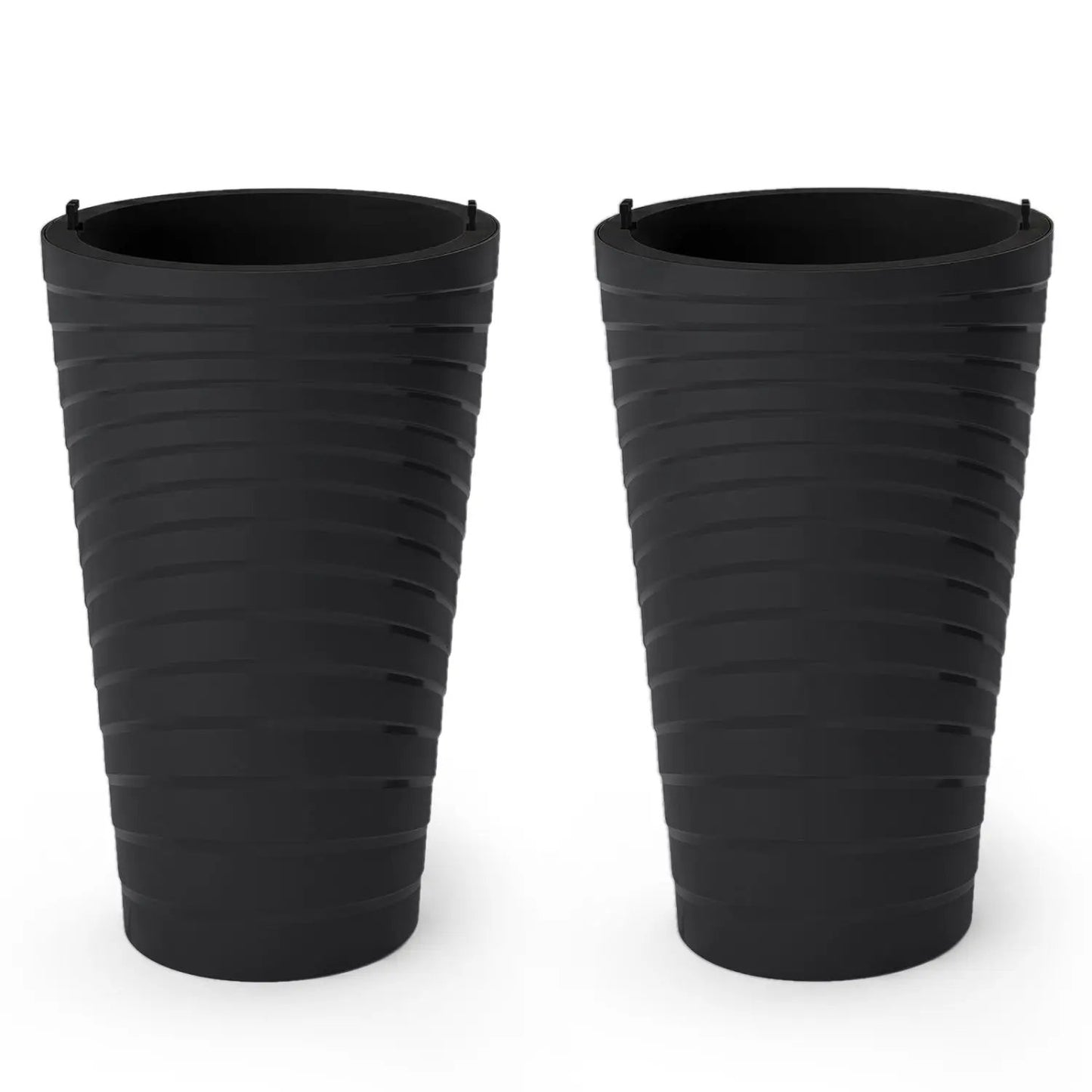 18-Inch Tall Planter Pot Set of 2 with Drainage and Handles