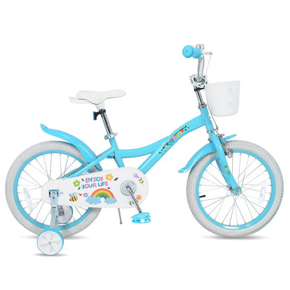 Girls Bike 12-18 Inches Training Wheels Basket