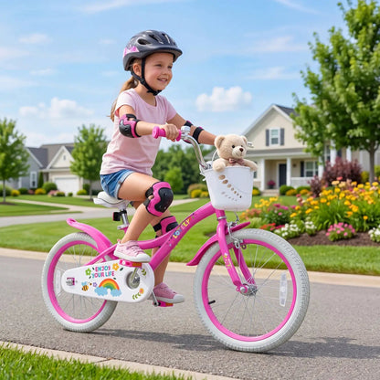 Girls Bike 12 to 18 Inch with Training Wheels