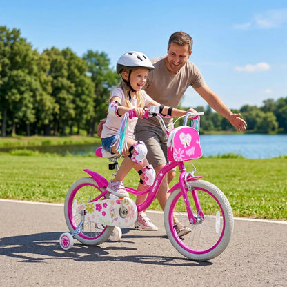 Girls Bike 12-18 Inch with Front Bag for Girls