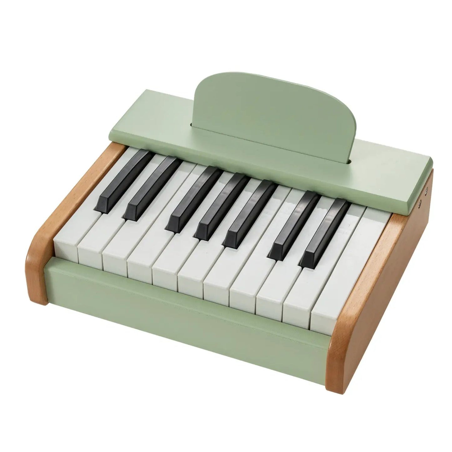 18 Key Wooden Piano for Kids with Music Stand